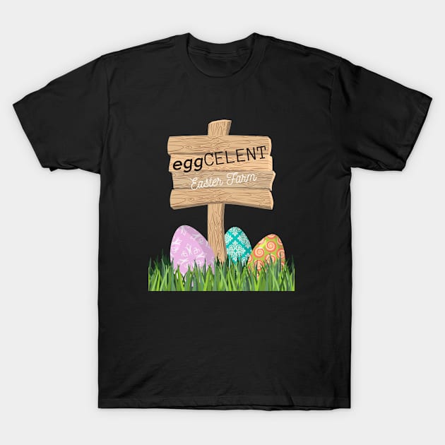 Eggcelent Easter Farm T-Shirt by IlanaArt